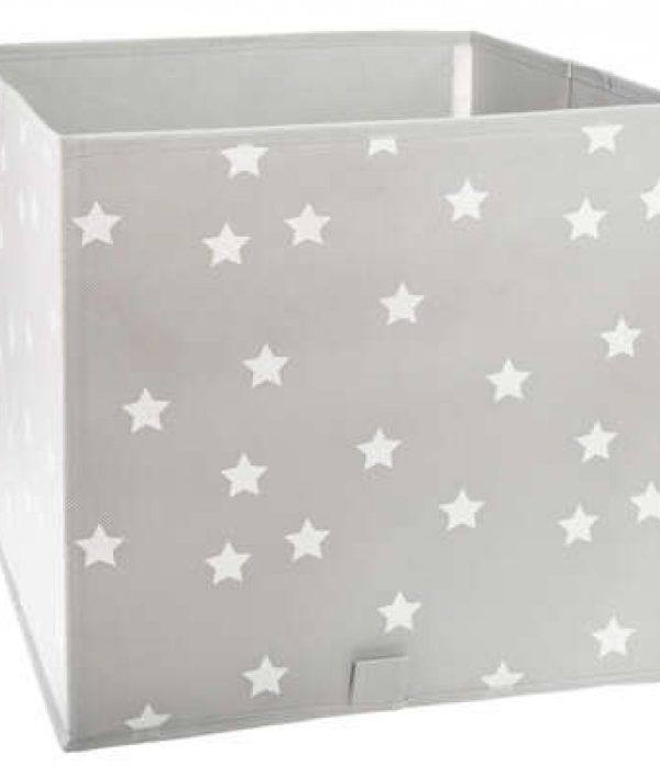 Förvaringskorg Grå stjärnor