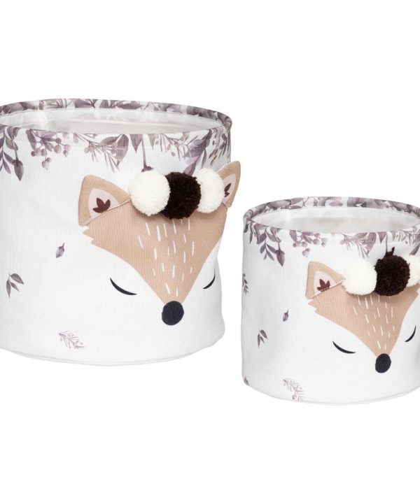 Förvaringskorg Räv 2-pack