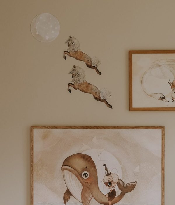 Mrs Mighetto, väggklistermärke 3-pack Bo & The moon