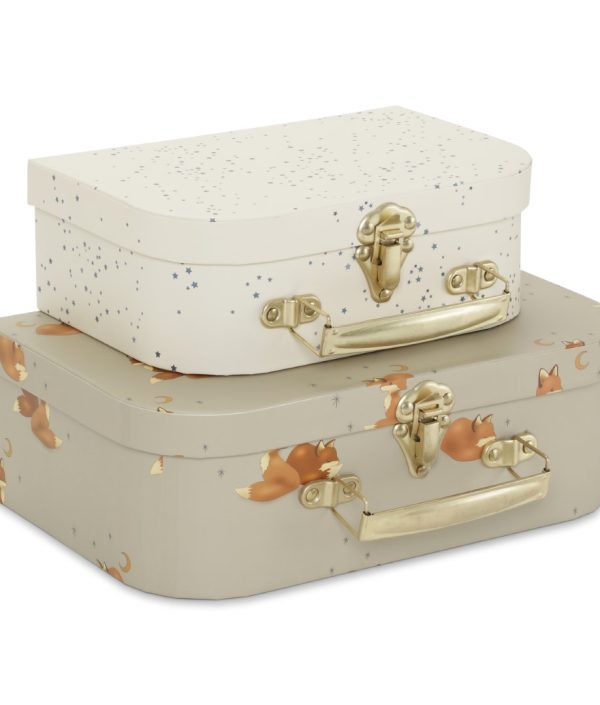 Konges Sløjd, förvaringslådor Foxie/Etoile bleu, 2-pack