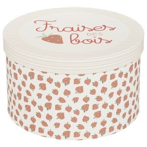 Runda förvaringslådor Summer, 3-pack