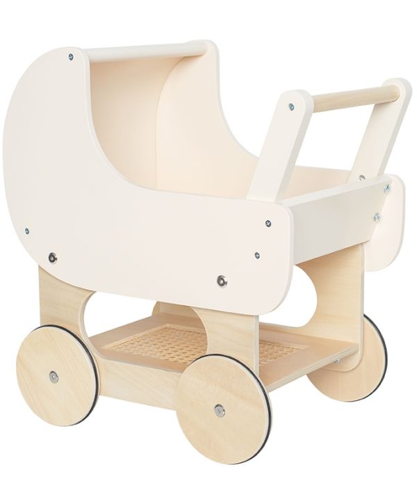 JaBaDaBaDo, dockvagn i trä, vit