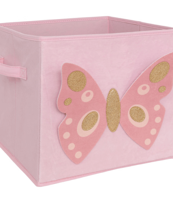 Förvaringskorg pink Butterfly