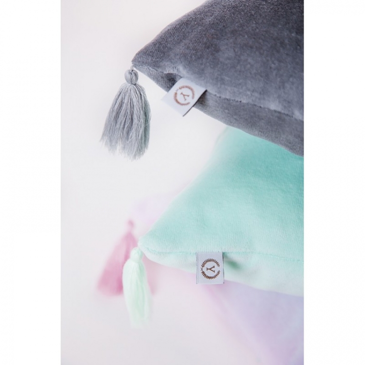 Mint velour kudde till barnrummet, YOSOY - Bild 4