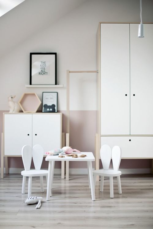 Kaninstol och bord - möbelset för barn skadat, Little Nomad - Bild 2