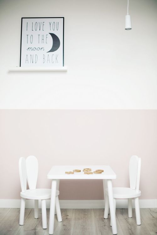 Kaninstol och bord - möbelset för barn skadat, Little Nomad - Bild 3