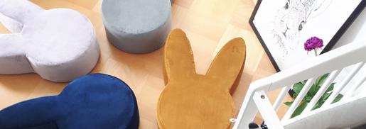 Sittpuff Senapsgul Kanin till barnrummet, Babam - Bild 5