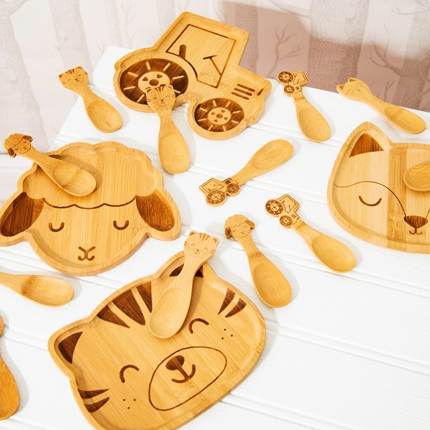 Sass & Belle, bambu skedar 3-pack, katt - Bild 2