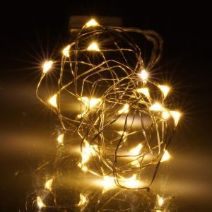 Liewood dove blue sänghimmel med ljusslinga