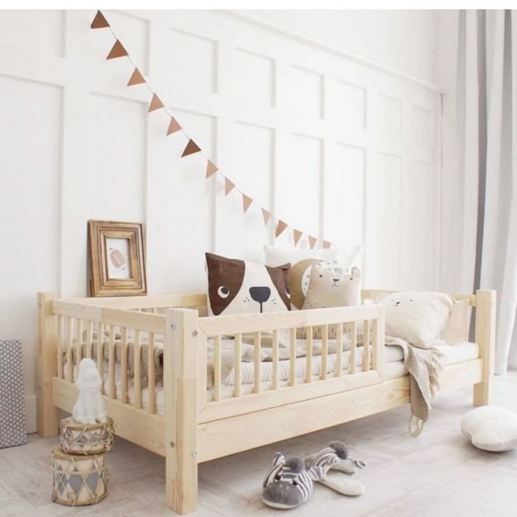 Barnsäng Alex 80x160 cm med stödbräda - Bild 4