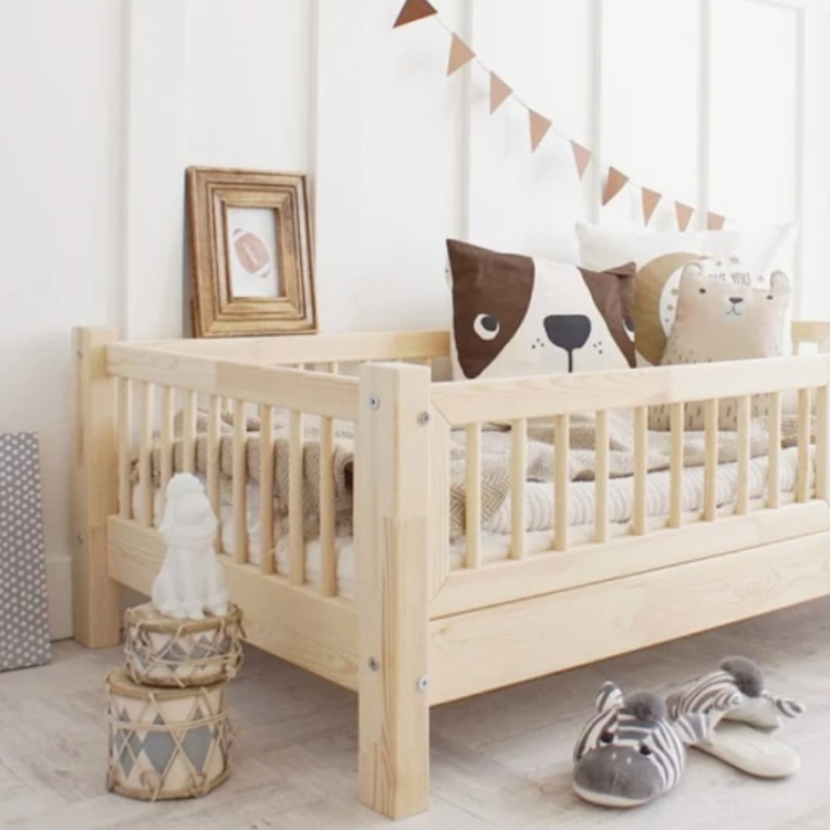 Barnsäng Alex 80x160 cm med stödbräda - Bild 5