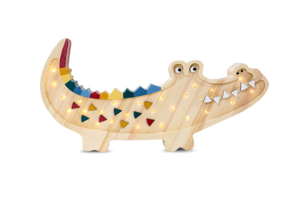 Little Lights, Nattlampa till barnrummet, Krokodil trä