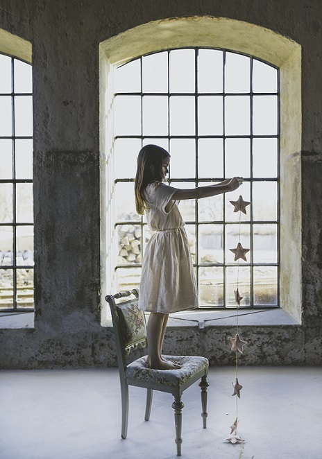 Numero 74, vimpel till barnrummet, Mini Star Silver Grey - Bild 5