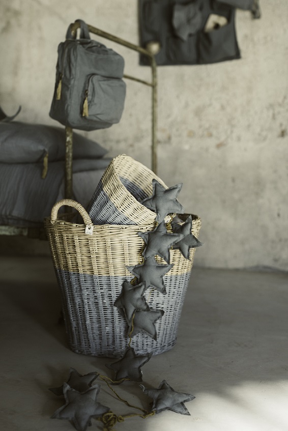 Numero 74, vimpel till barnrummet, Mini Star Silver Grey - Bild 3