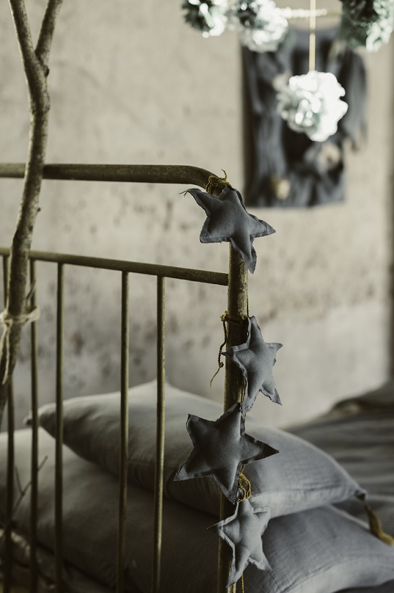 Numero 74, vimpel till barnrummet, Mini Star Silver Grey - Bild 4