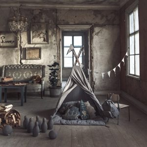 Numero 74, tipitält till barnrummet, Silver Grey