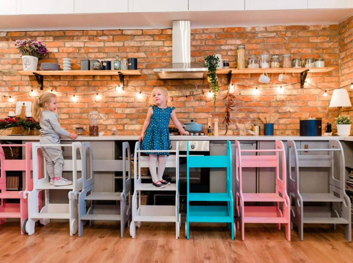 Hjälpa till pall Bil, vit - Bild 6