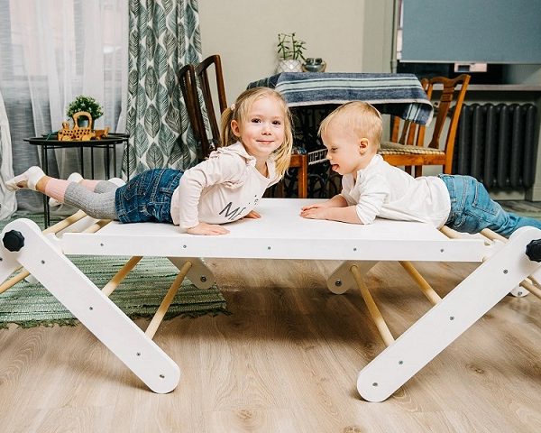 Klätterställning till barnrummet, vit