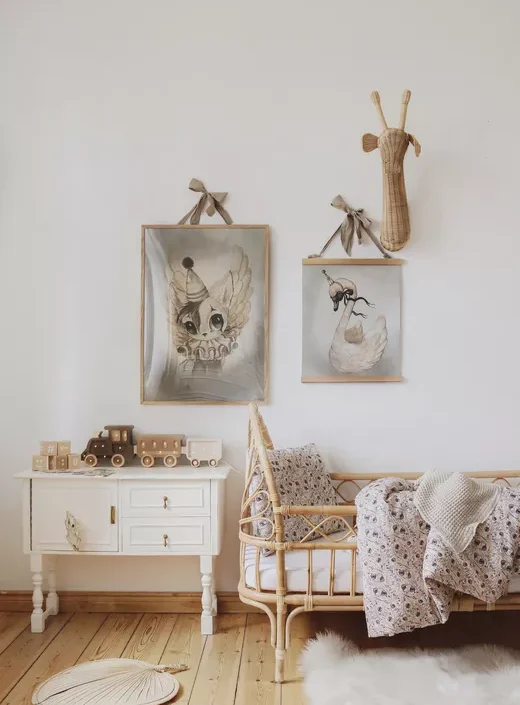 Little Lights, Nattlampa till barnrummet, Brun/Beige Tåg