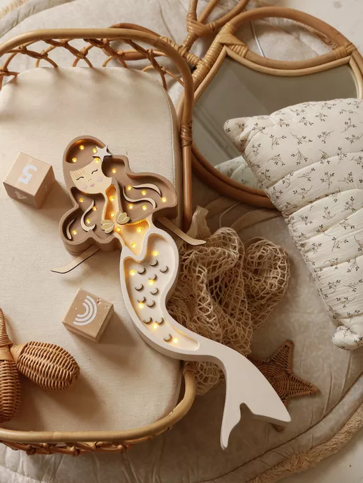 Little Lights, Nattlampa till barnrummet, Sjöjungfru coffee - Bild 3