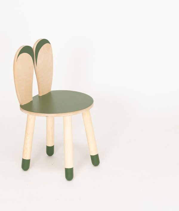 Kaninstol till barnrummet, khaki