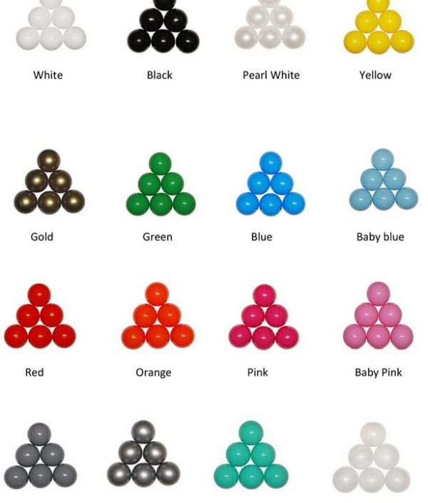 Rektangulärt vit bollhav 80x80x30 cm (valfri bollfärg)