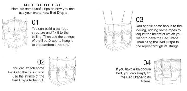 Numero 74, Bed drape sänghimmel, Sage green - Bild 8