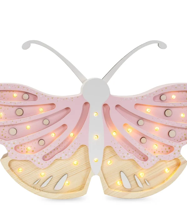 Little Lights, Nattlampa till barnrummet, Fjäril Strawberry cream