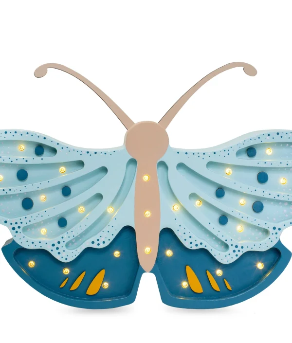 Little Lights, Nattlampa till barnrummet, Fjäril Daisy Blue