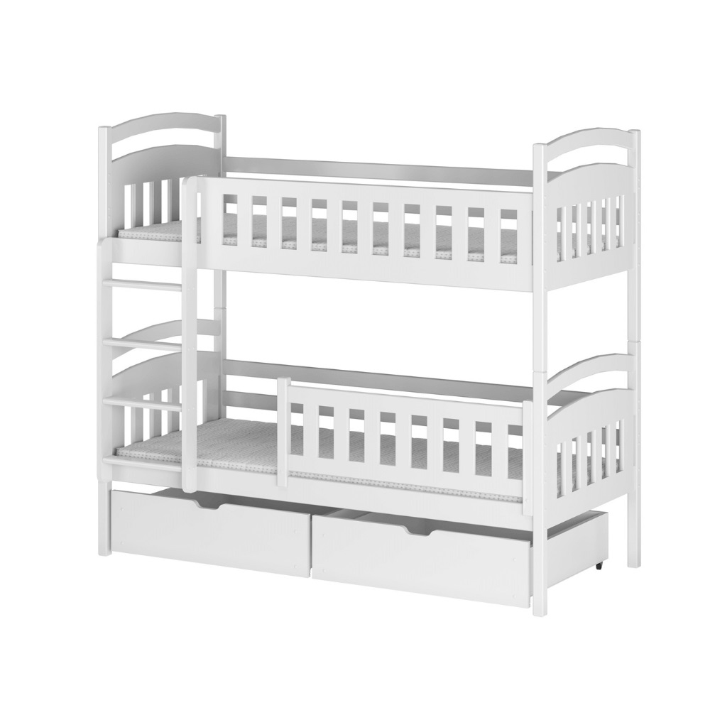 Vit våningssäng med förvaring, Indigo 80x180 cm - Bild 10