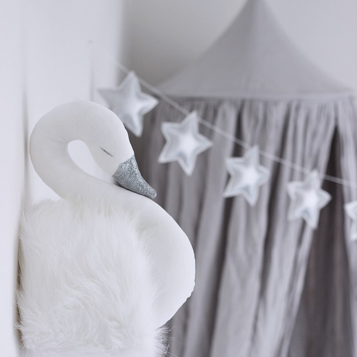 Stor grå maxi sänghimmel i linne, Cotton&Sweets - Bild 8