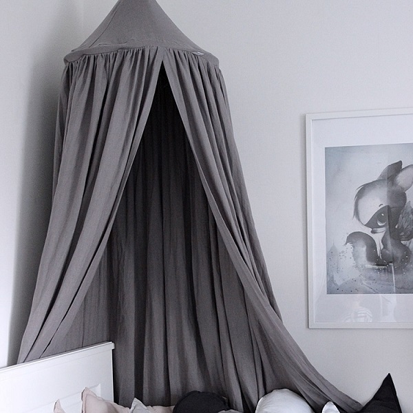 Stor shark maxi sänghimmel i linne, Cotton & Sweets - Bild 3