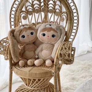 Karamell kanin, stor docka med namn