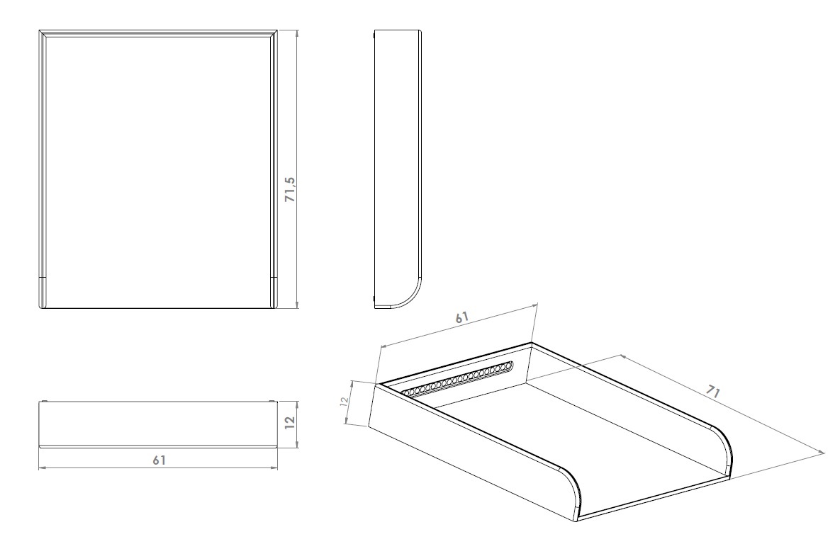 Antikt skötbord till barnrummet, vit - Bild 7