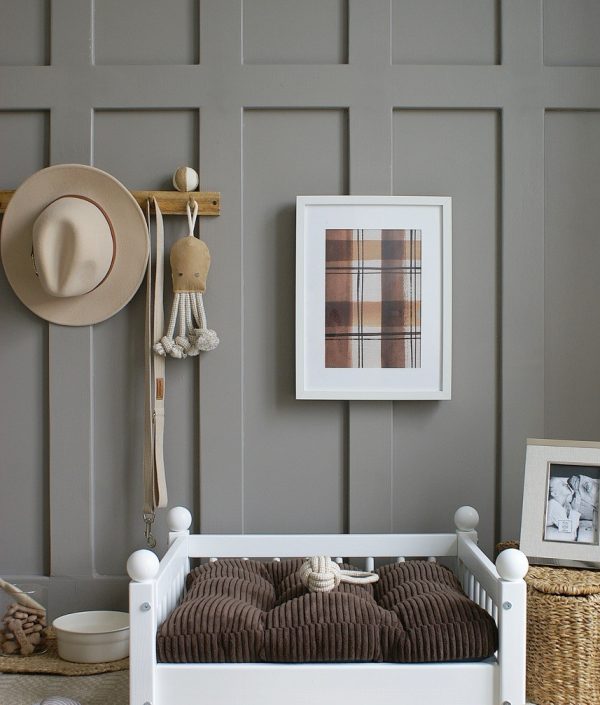 Hundbädd/hundsäng Taco Vit (M)