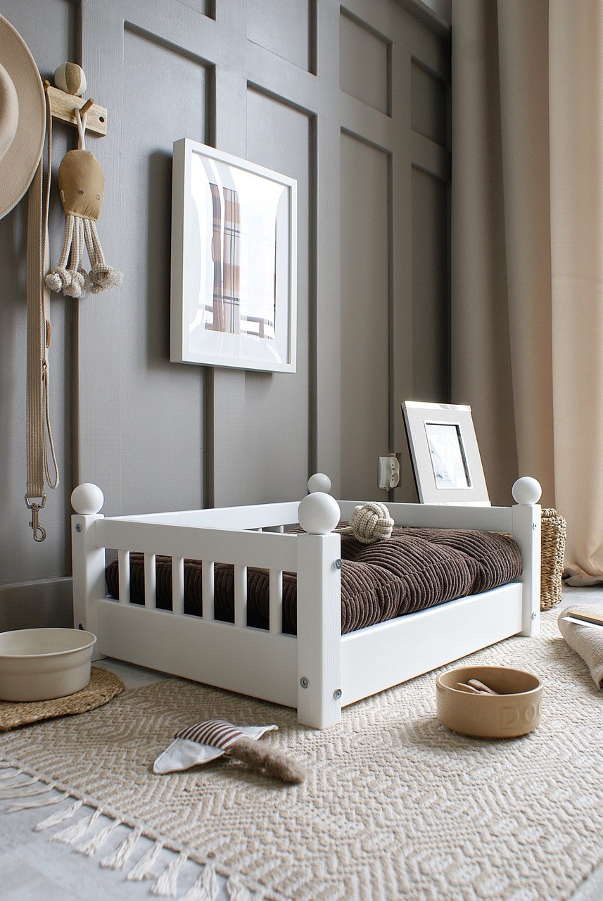 Hundbädd/hundsäng Taco Vit (M) - Bild 3