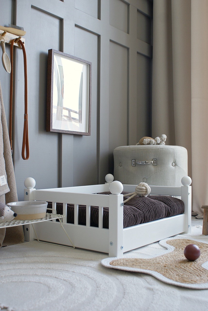 Hundbädd/hundsäng Taco Vit (M) - Bild 5