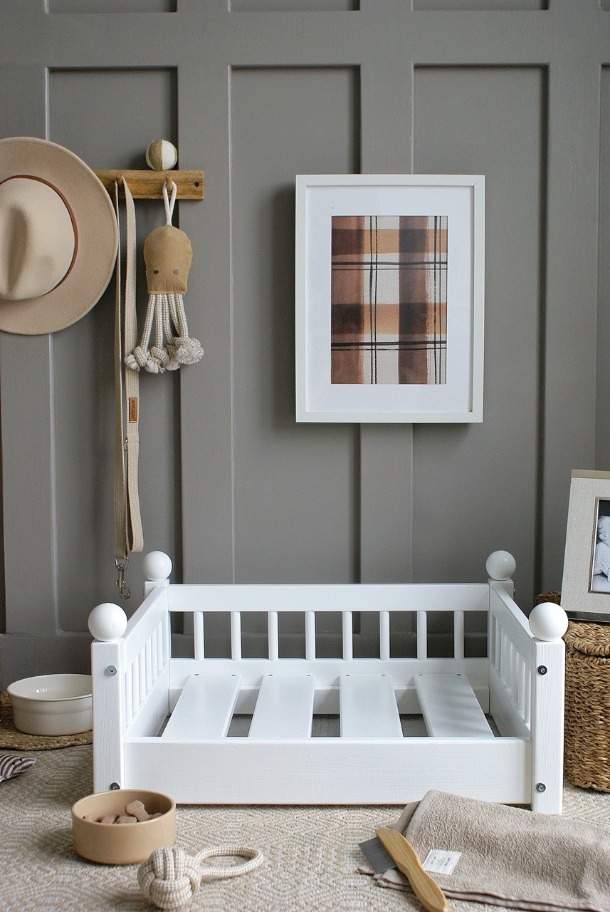 Hundbädd/hundsäng Taco Vit (M) - Bild 7