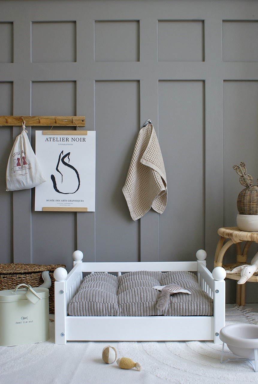 Hundbädd/hundsäng Taco Vit (M) - Bild 9