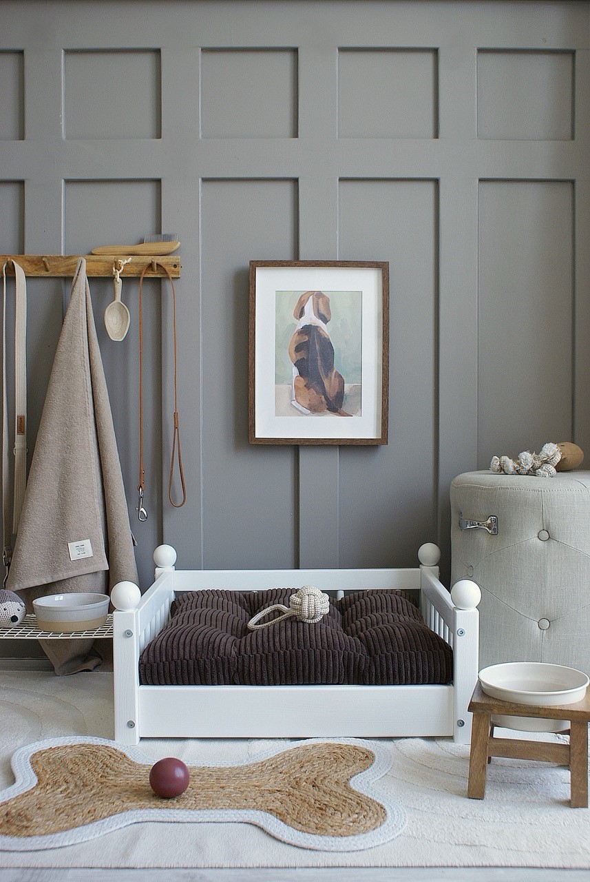 Hundbädd/hundsäng Taco Vit (M) - Bild 8