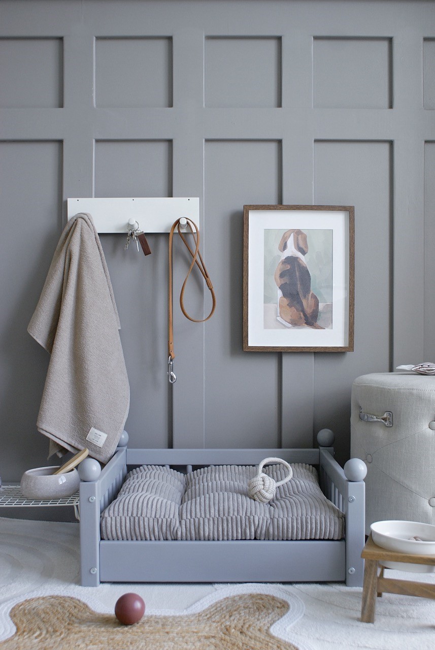 Hundbädd/hundsäng Taco Grå (M)