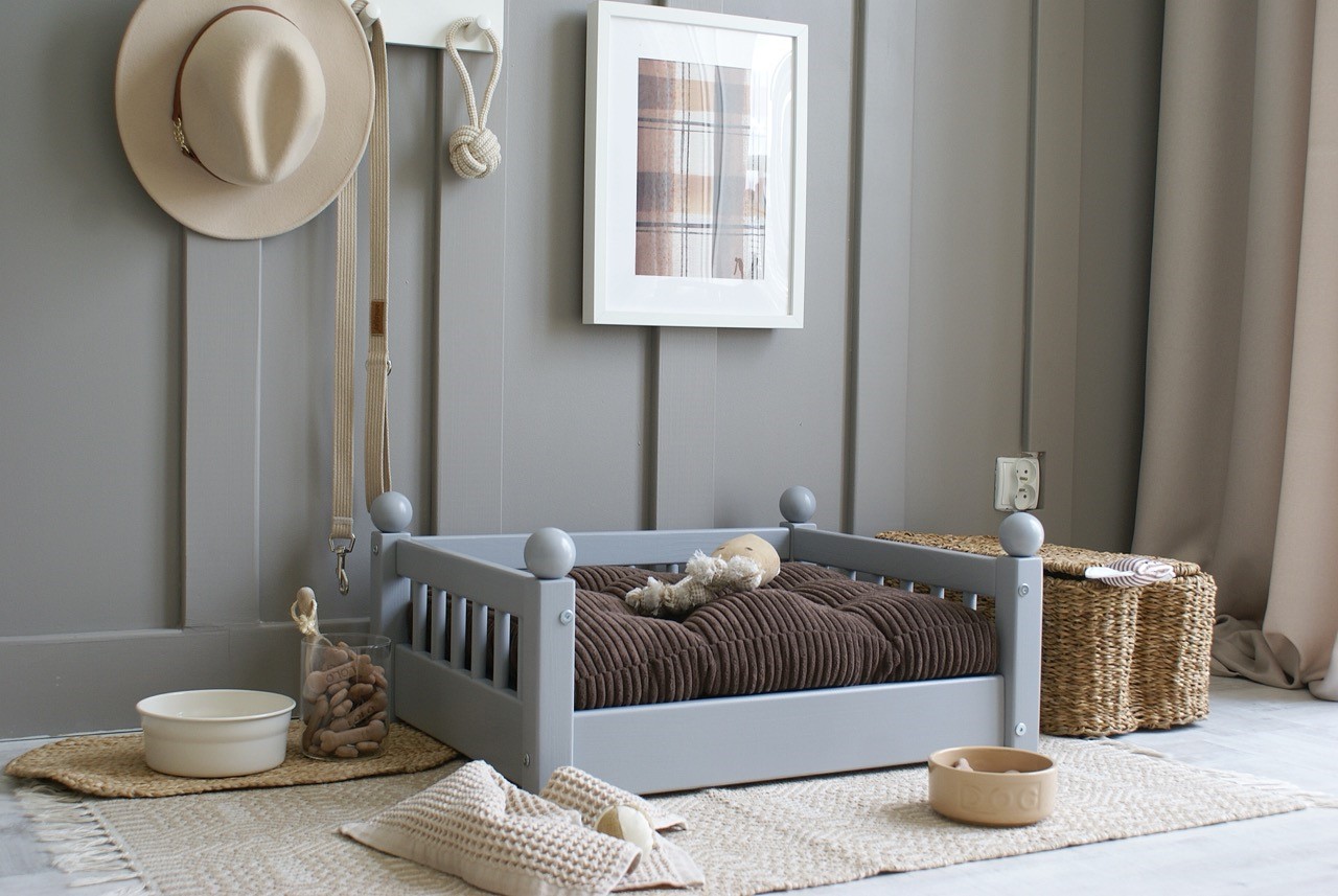 Hundbädd/hundsäng Taco Grå (M) - Bild 2