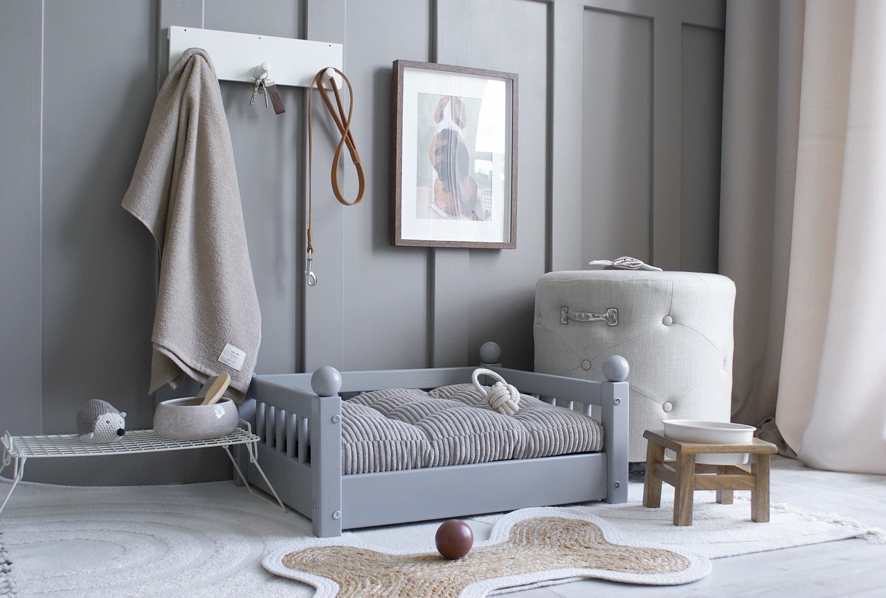 Hundbädd/hundsäng Taco Grå (M) - Bild 4