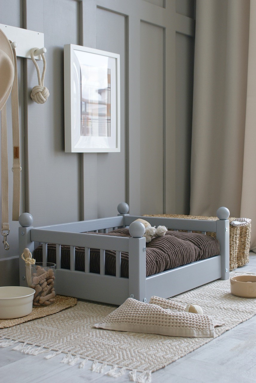 Hundbädd/hundsäng Taco Grå (M) - Bild 8