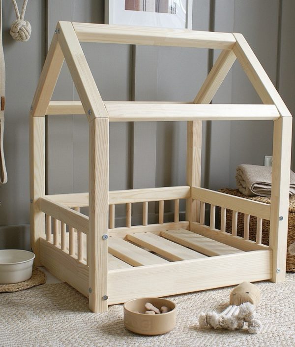 Furry hundsäng/hundbädd Natur (M)