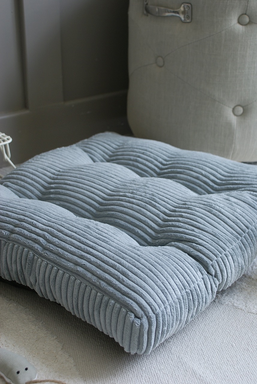 Grå kudde till hundbädd/hundsäng (M) - Bild 2