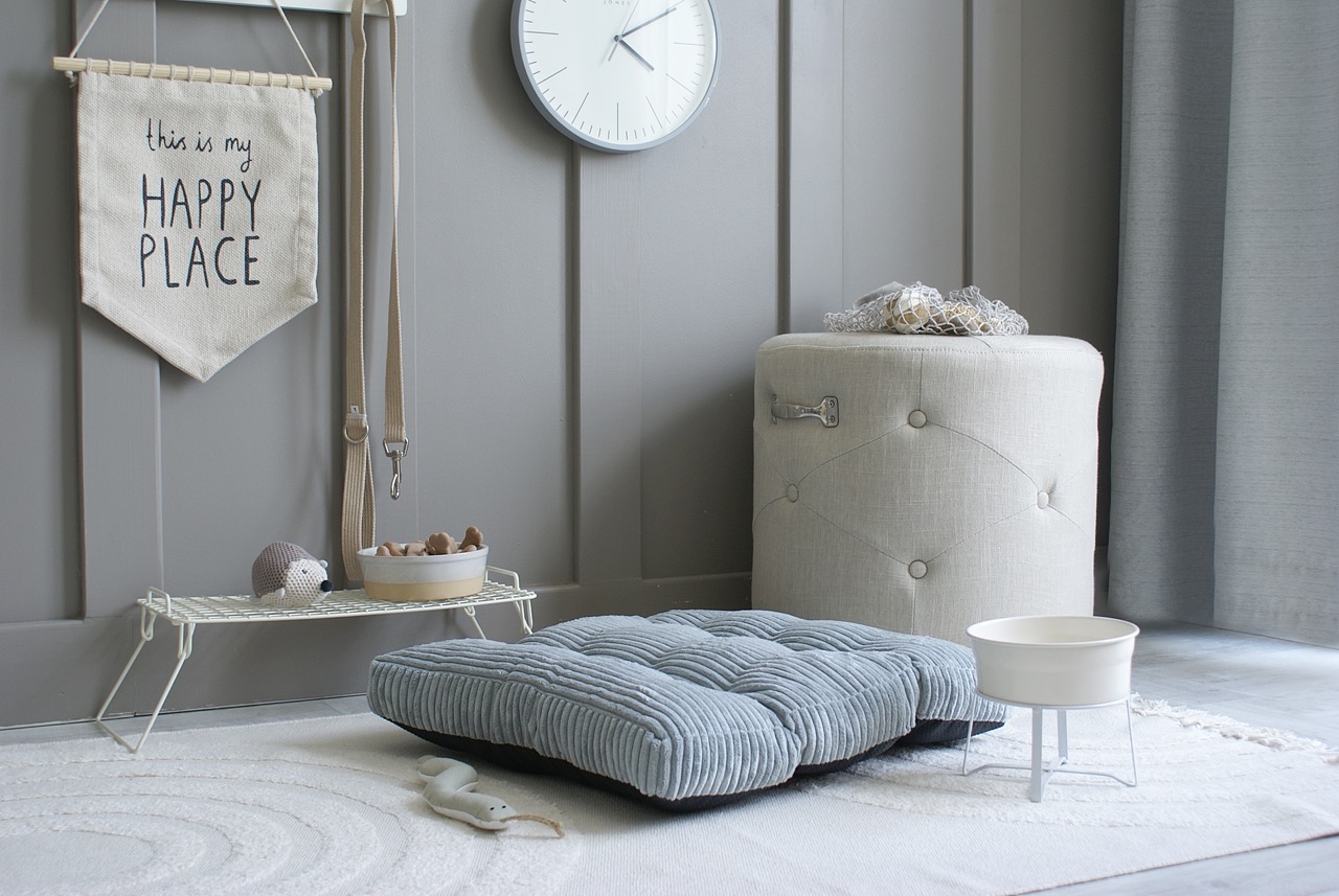 Grå kudde till hundbädd/hundsäng (M) - Bild 4