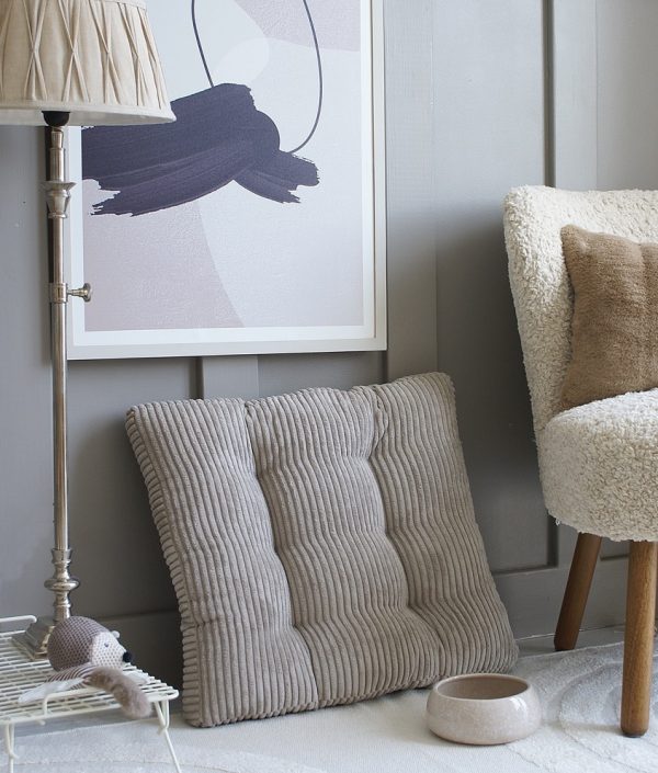 Mörk beige kudde till hundbädd/hundsäng (L)