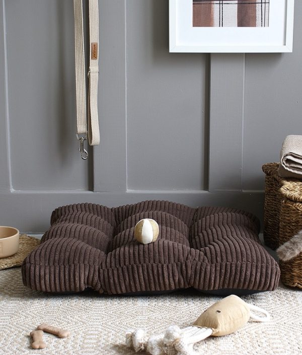 Brun kudde till hundbädd/hundsäng (L)