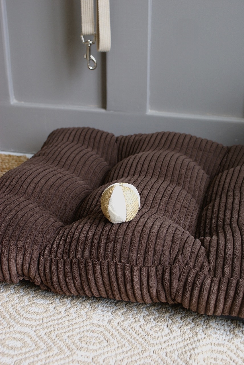 Brun kudde till hundbädd/hundsäng (L) - Bild 3